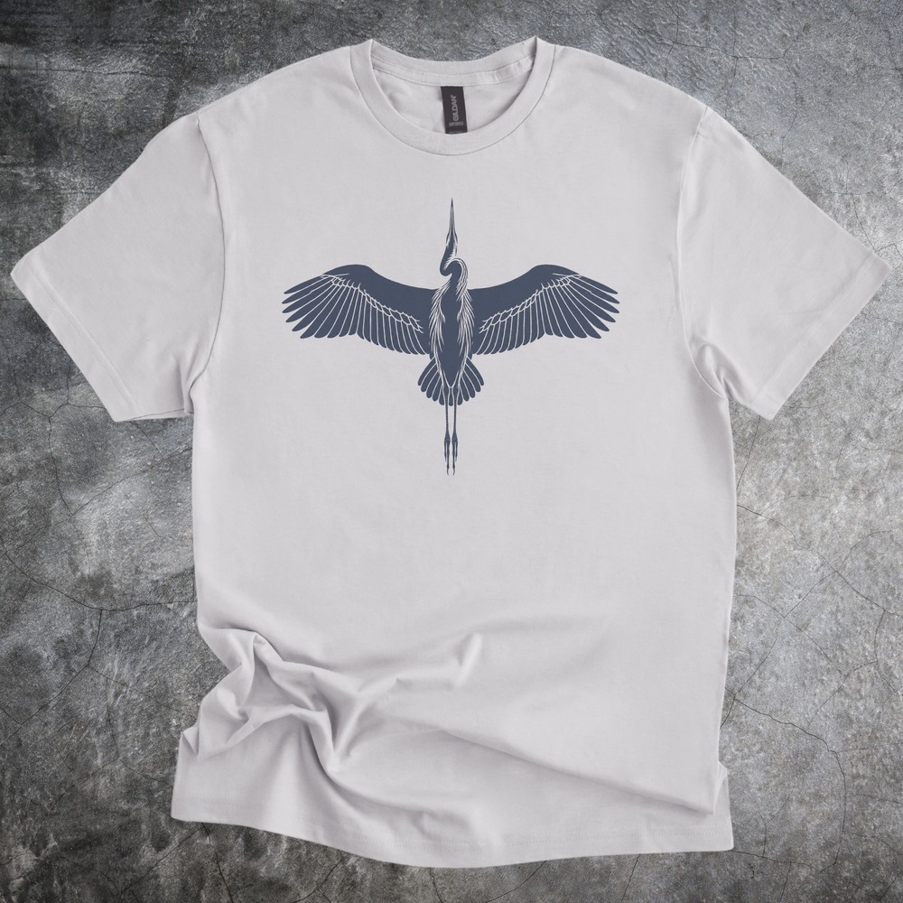 Great Blue Heron Spreading Its Wings Tee